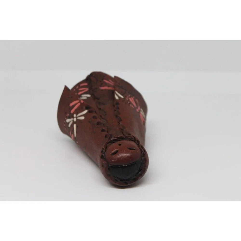 Mid-Eastern Traditional Woman Sculpture/Figurine Terra Cotta 4.5